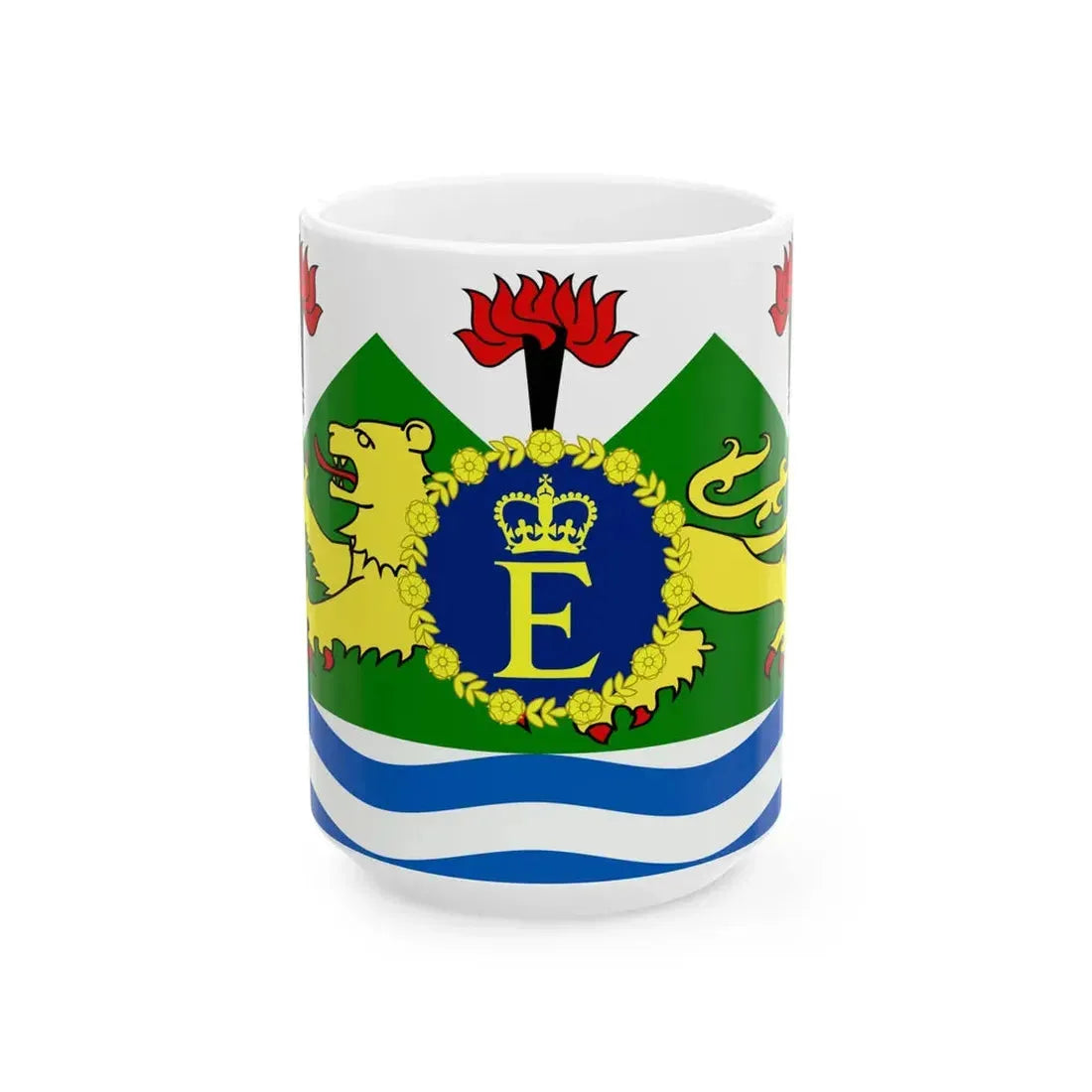 Royal Standard of Sierra Leone (Sierra Leone) White Coffee Mug 15oz - Go Mug Yourself