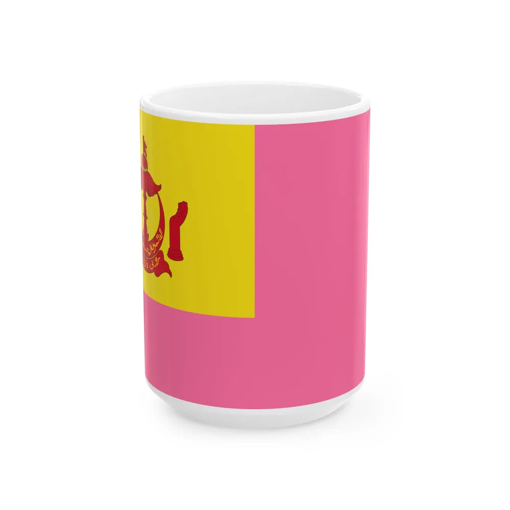 Royal Standard of the Cheteria Damit (Brunei) White Coffee Mug 15oz - Go Mug Yourself