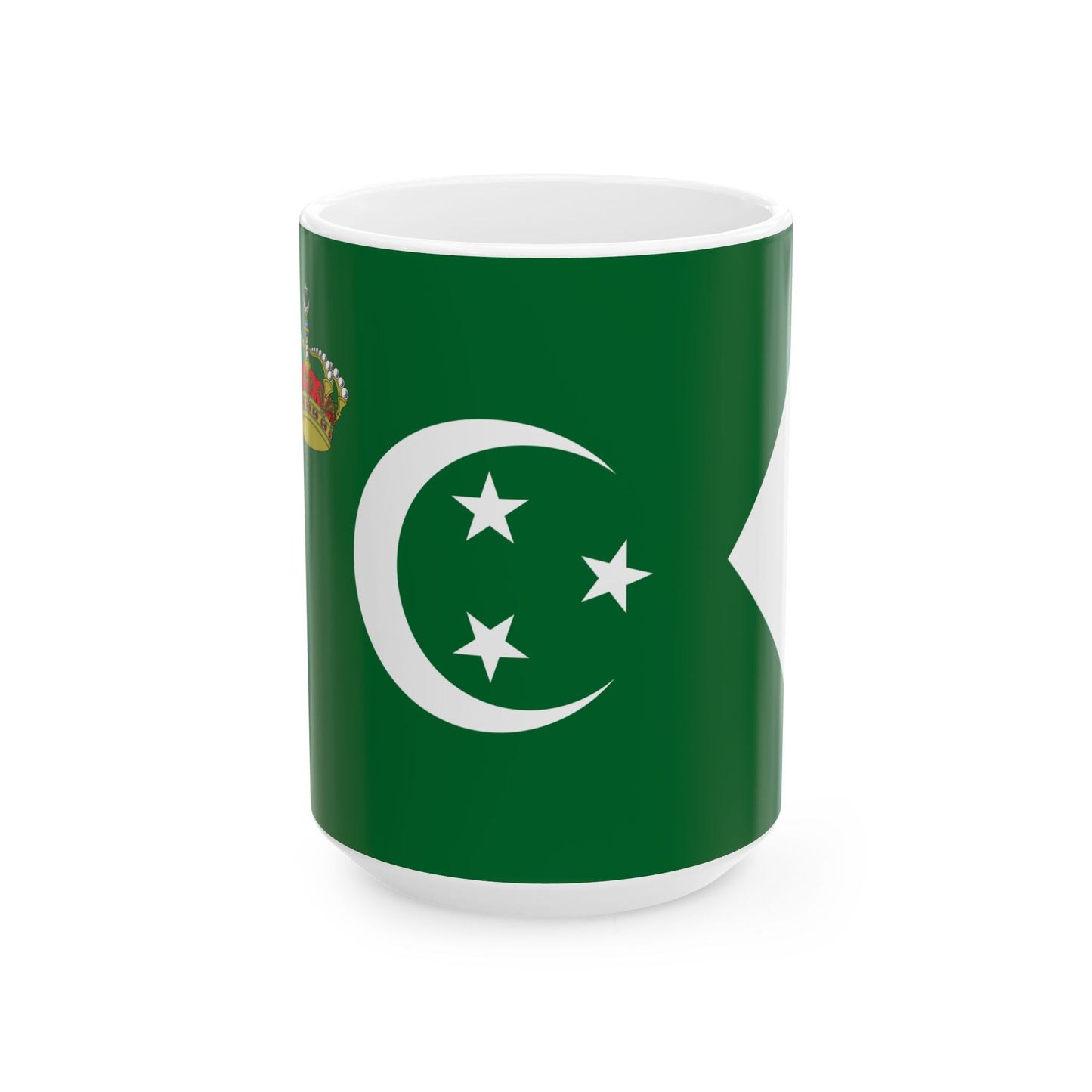 Royal Standard of The Crown Prince of Egypton Land (Egypt) White Coffee Mug-15oz-Go Mug Yourself