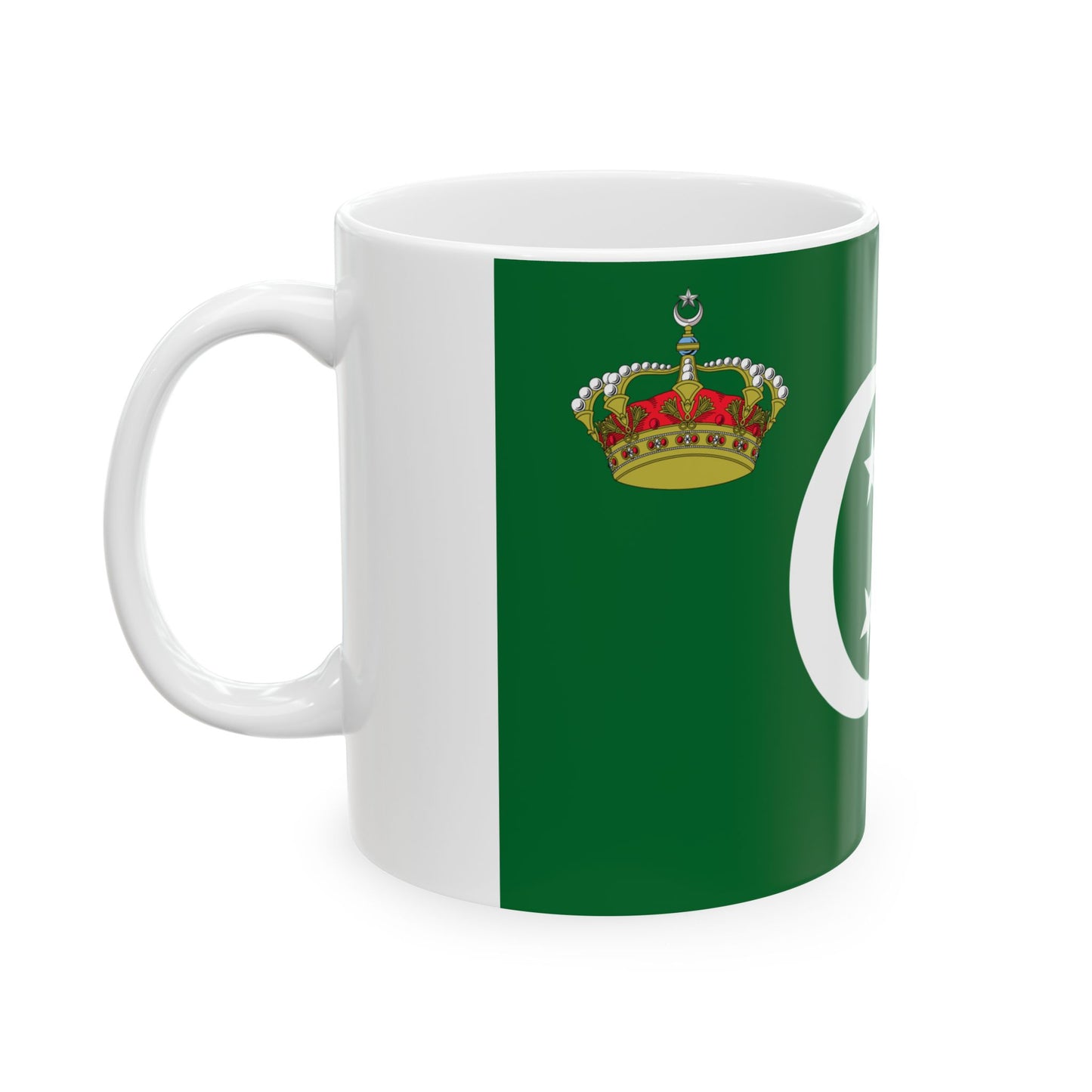 Royal Standard of The Crown Prince of Egypton Land (Egypt) White Coffee Mug-Go Mug Yourself