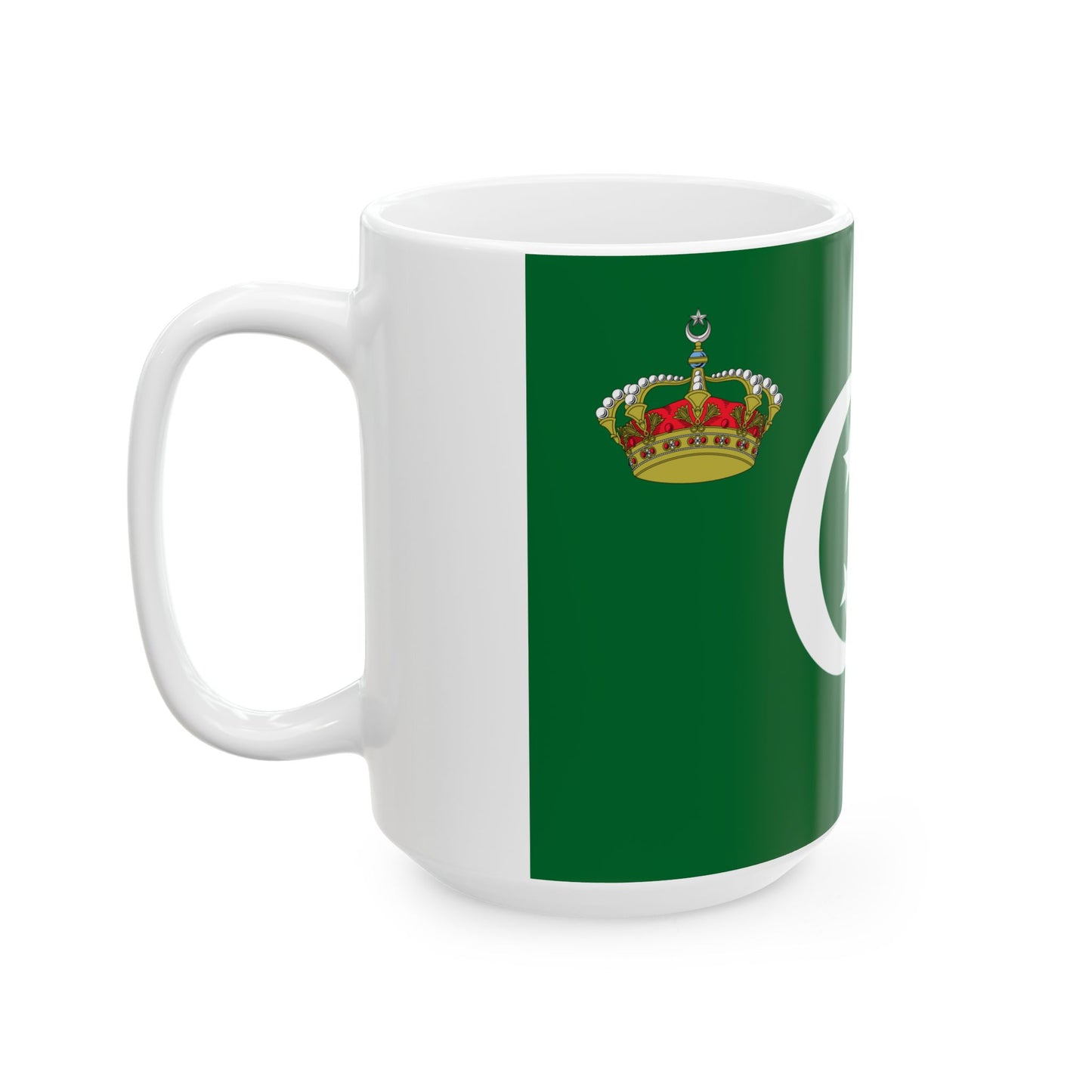 Royal Standard of The Crown Prince of Egypton Land (Egypt) White Coffee Mug-Go Mug Yourself