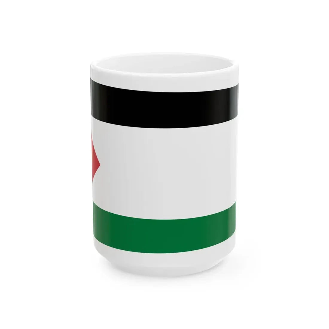 Royal Standard of the Crown Prince of Iraq 1930-1958 (Iraq) White Coffee Mug 15oz - Go Mug Yourself