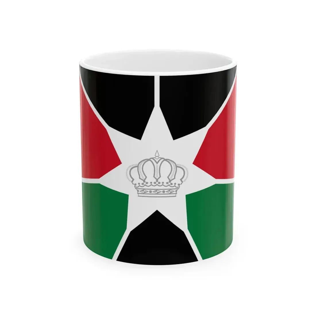 Royal Standard of the Crown Prince of Jordan (Jordan) White Coffee Mug 11oz - Go Mug Yourself