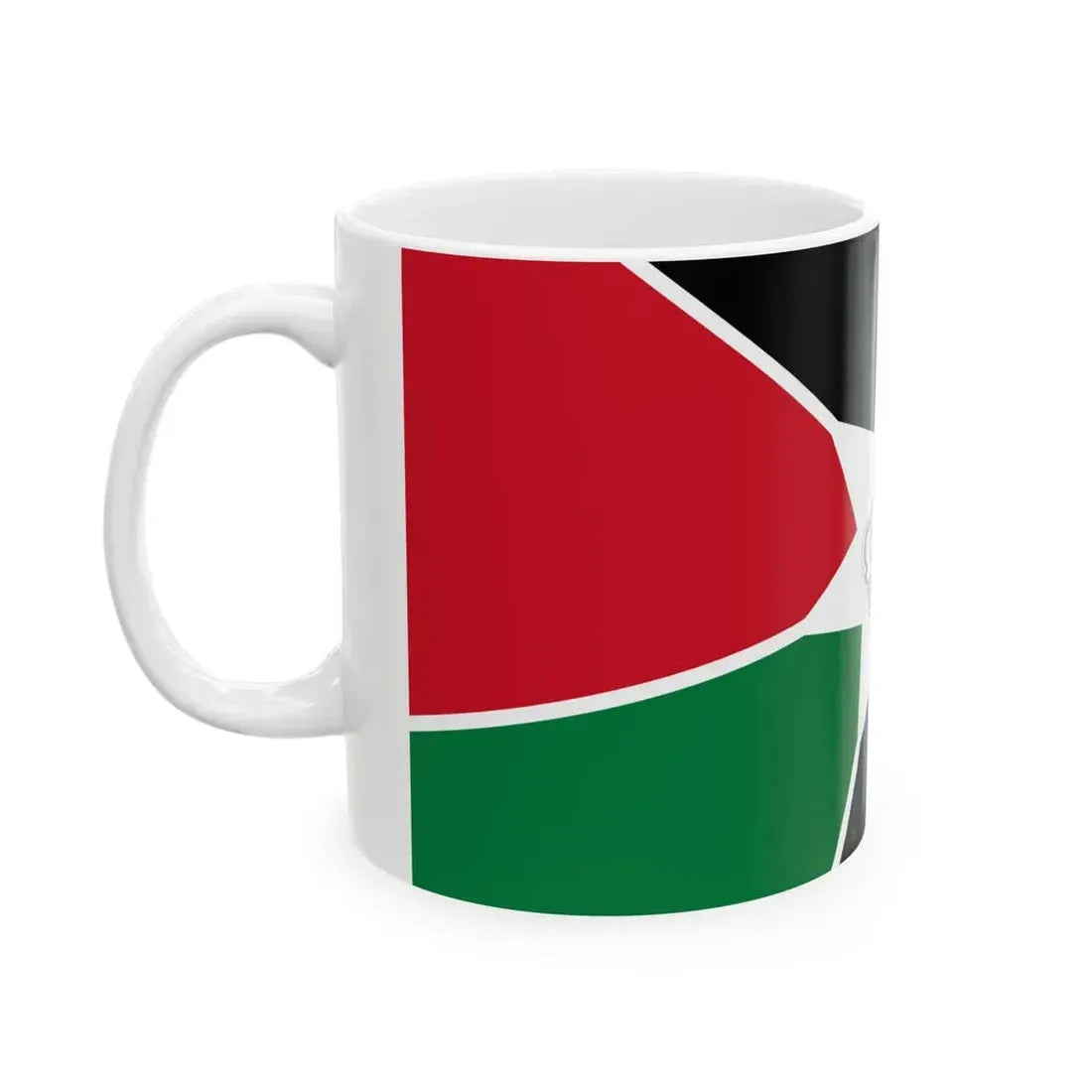 Royal Standard of the Crown Prince of Jordan (Jordan) White Coffee Mug - Go Mug Yourself