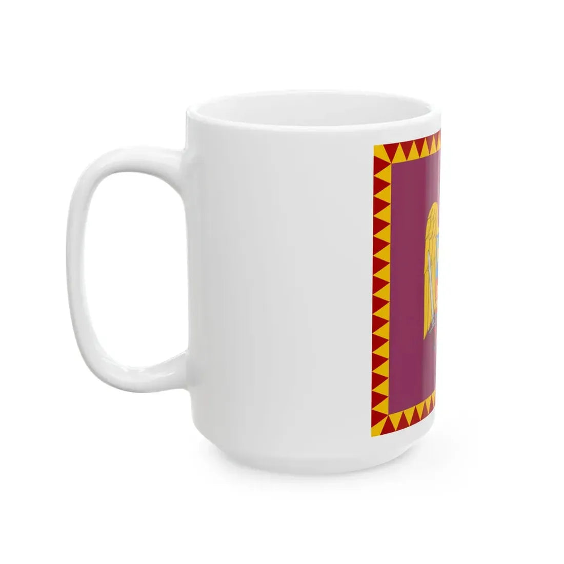 Royal Standard of the Crown Princess of Romania (Oman) White Coffee Mug - Go Mug Yourself