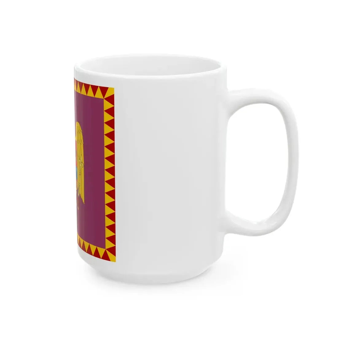 Royal Standard of the Crown Princess of Romania (Oman) White Coffee Mug - Go Mug Yourself