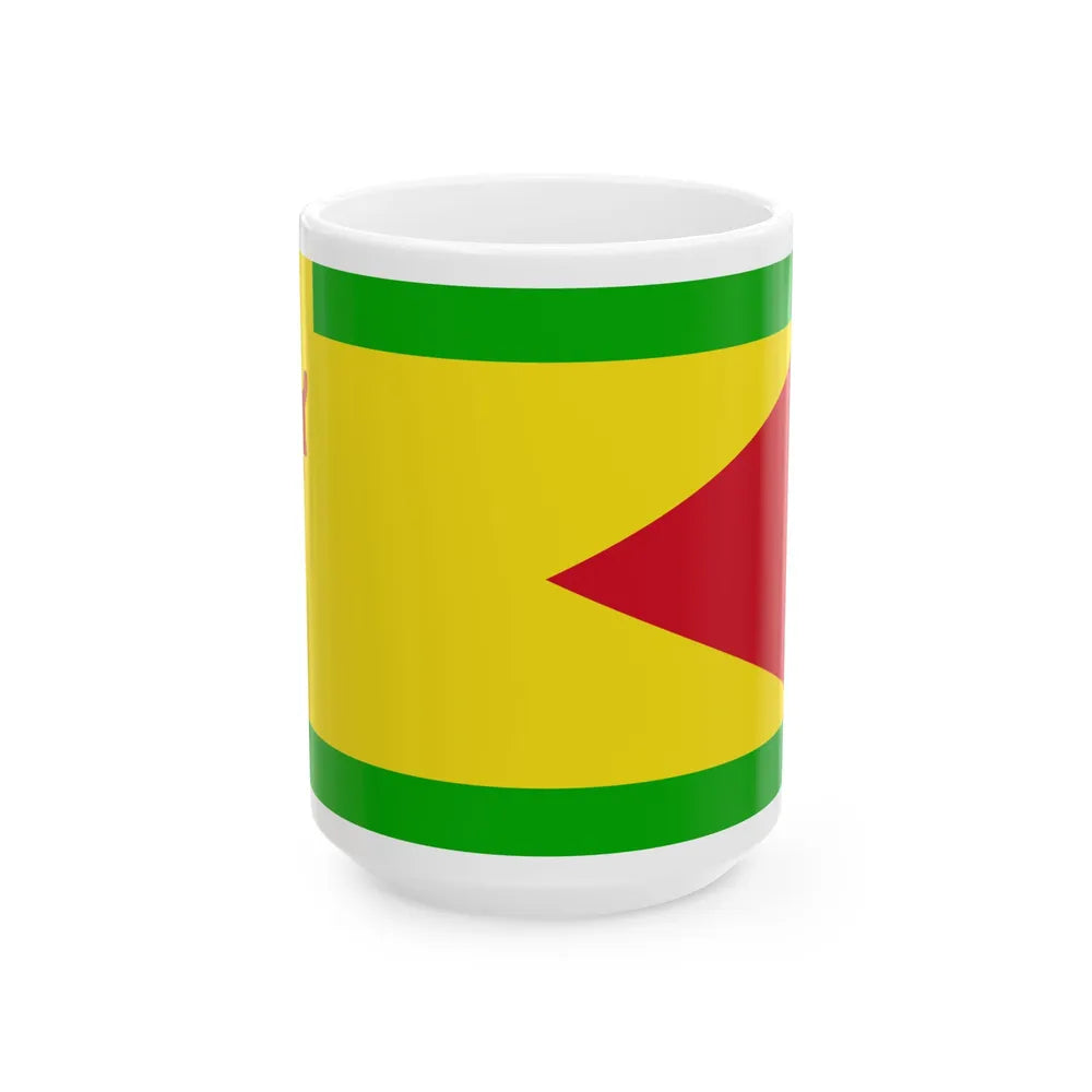 Royal Standard of the Great-Great-Grandchild of the Sultan of Brunei (Brunei) White Coffee Mug 15oz - Go Mug Yourself