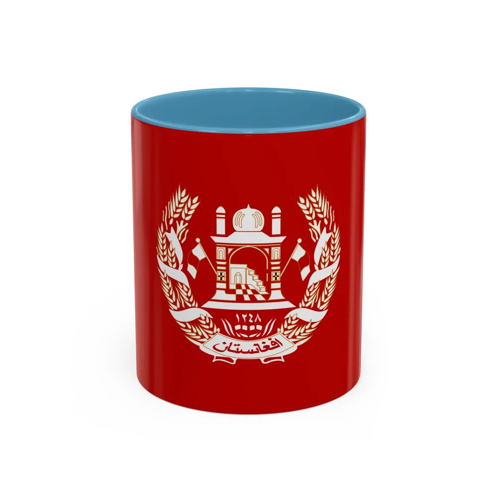 Royal Standard of the King of Afghanistan 1931 to 1973 - Accent Coffee Mug 11oz Light Blue - Go Mug Yourself