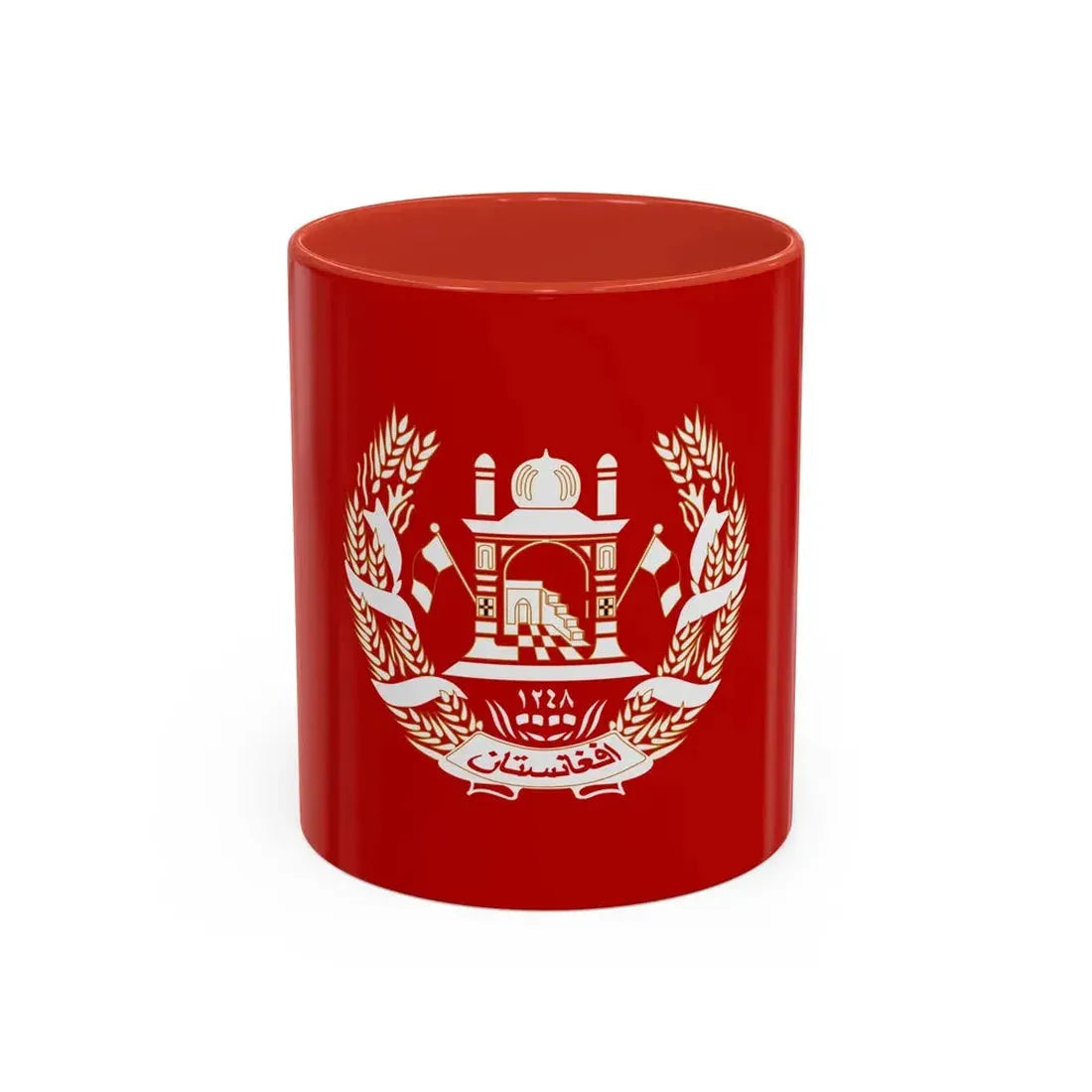 Royal Standard of the King of Afghanistan 1931 to 1973 - Accent Coffee Mug 11oz Red - Go Mug Yourself
