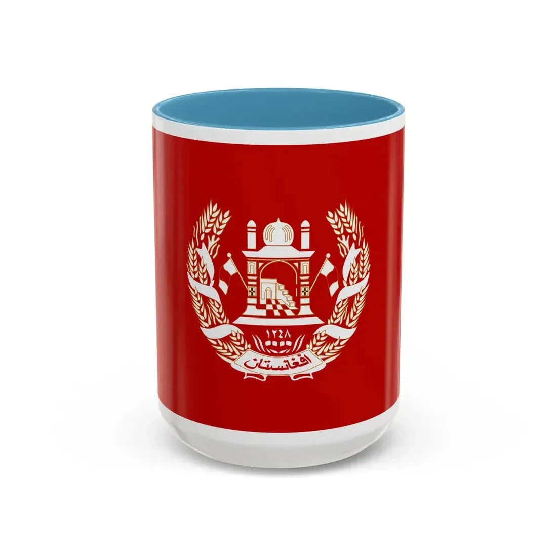 Royal Standard of the King of Afghanistan 1931 to 1973 - Accent Coffee Mug 15oz Light Blue - Go Mug Yourself