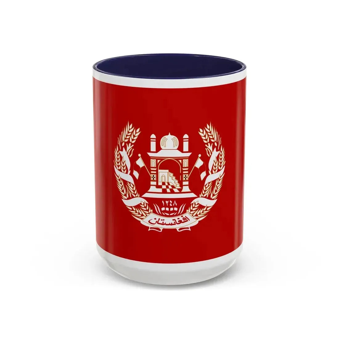 Royal Standard of the King of Afghanistan 1931 to 1973 - Accent Coffee Mug 15oz Navy - Go Mug Yourself