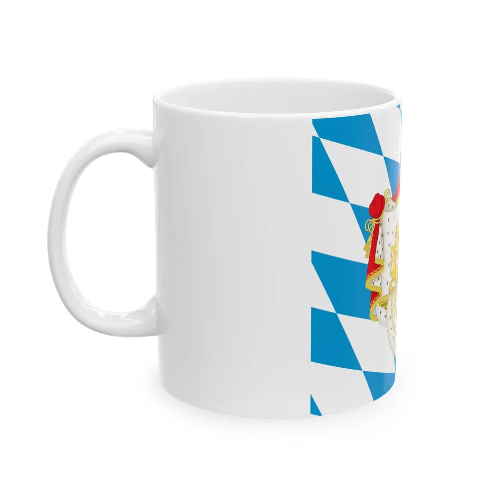 Royal Standard of the King of Bavaria 1835-1914 (Germany) White Coffee Mug - Go Mug Yourself