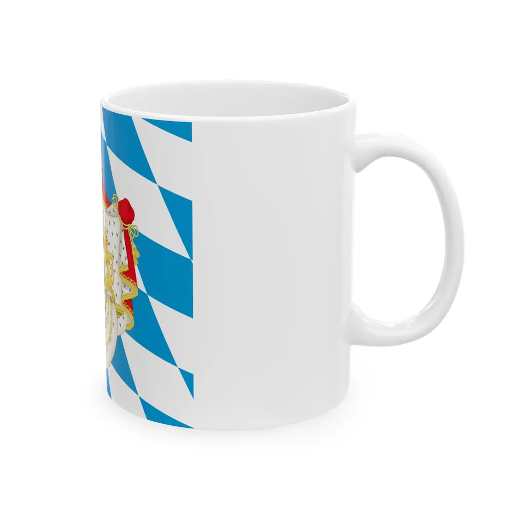 Royal Standard of the King of Bavaria 1835-1914 (Germany) White Coffee Mug - Go Mug Yourself