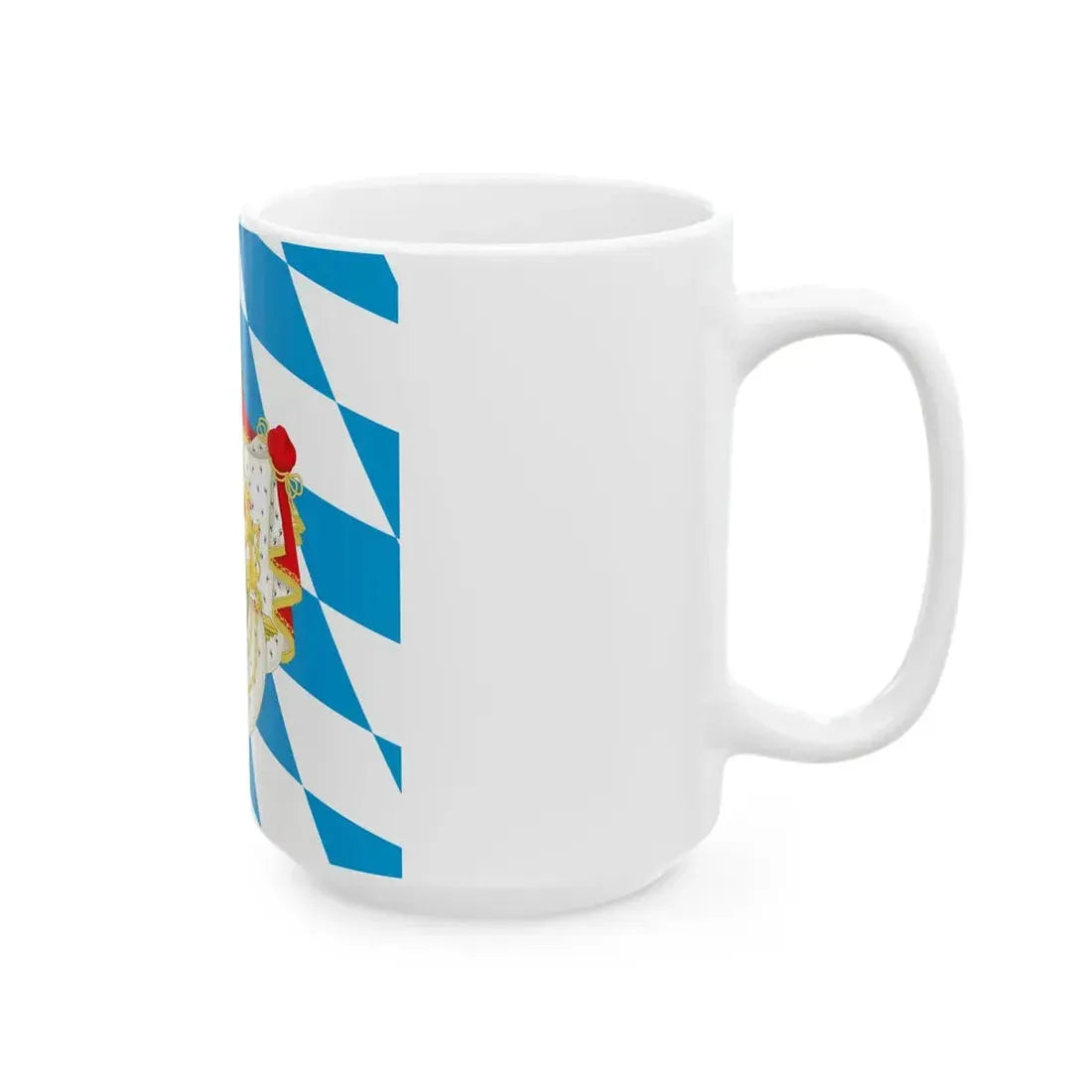 Royal Standard of the King of Bavaria 1835-1914 (Germany) White Coffee Mug - Go Mug Yourself