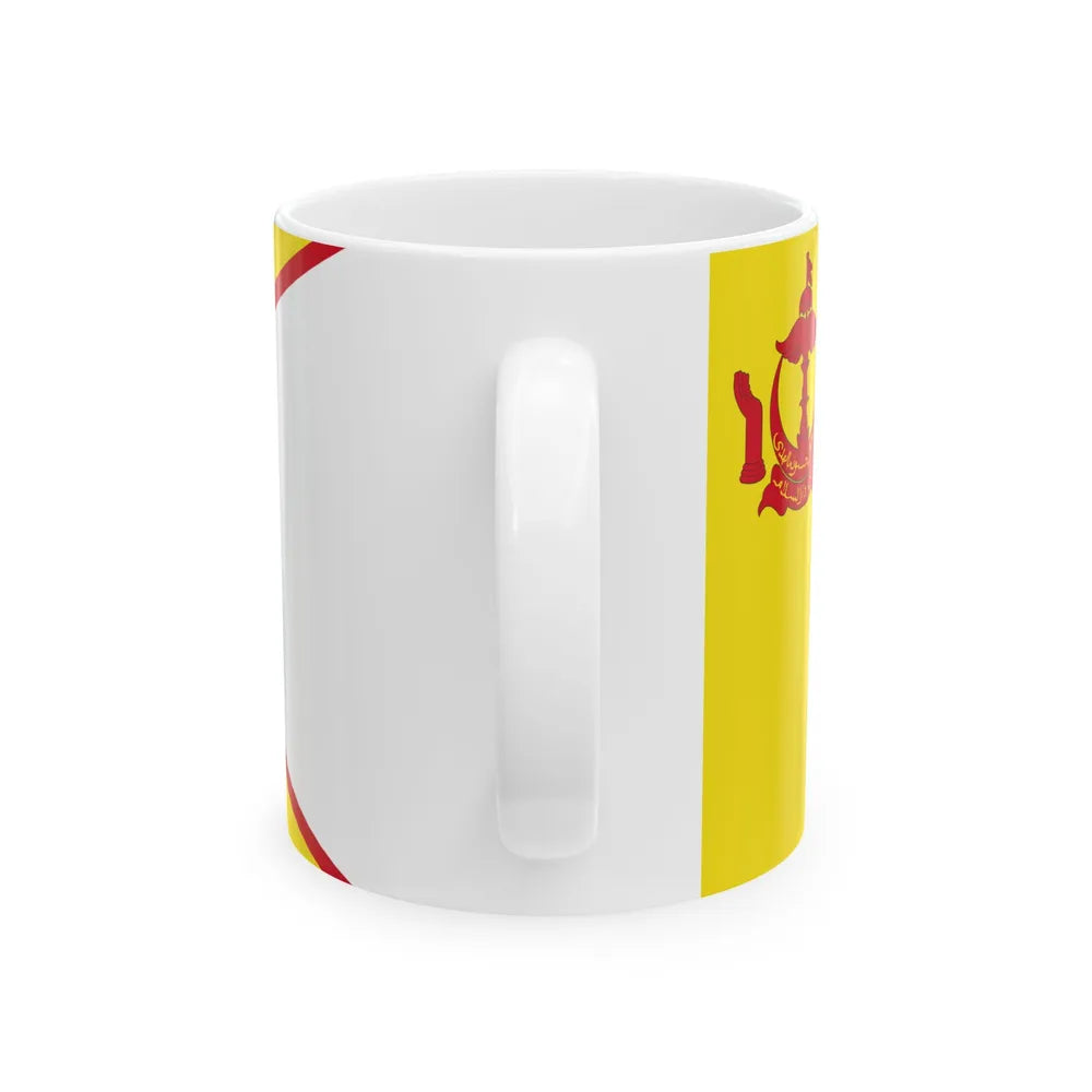 Royal Standard of the Non-Gahara Child of the Sultan of Brunei (Brunei) White Coffee Mug - Go Mug Yourself