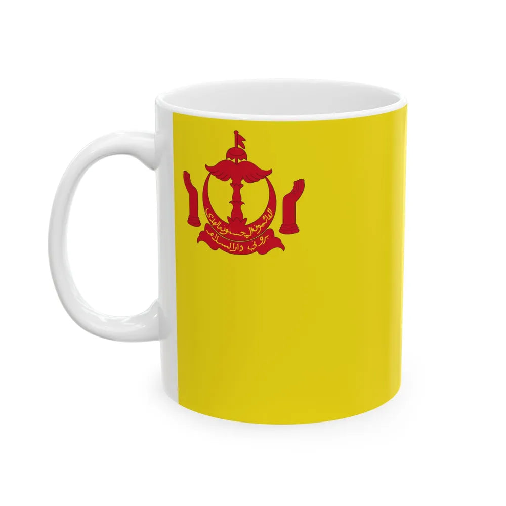 Royal Standard of the Non-Gahara Child of the Sultan of Brunei (Brunei) White Coffee Mug - Go Mug Yourself