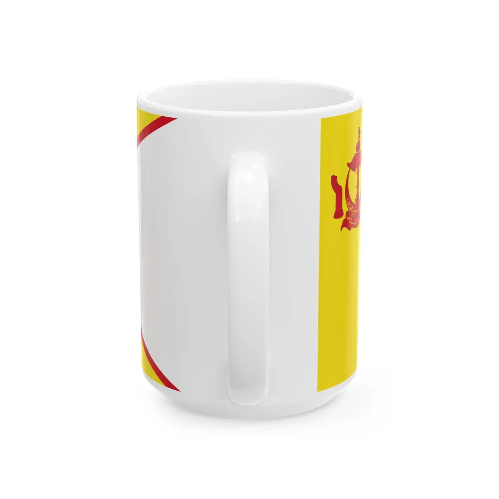 Royal Standard of the Non-Gahara Child of the Sultan of Brunei (Brunei) White Coffee Mug - Go Mug Yourself