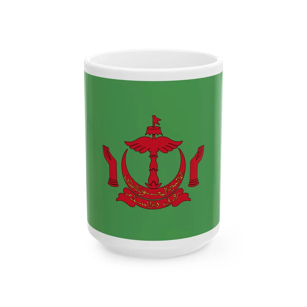 Royal Standard of the Pengiran Di-Gadong Non-Gahara (Brunei) White Coffee Mug 15oz - Go Mug Yourself