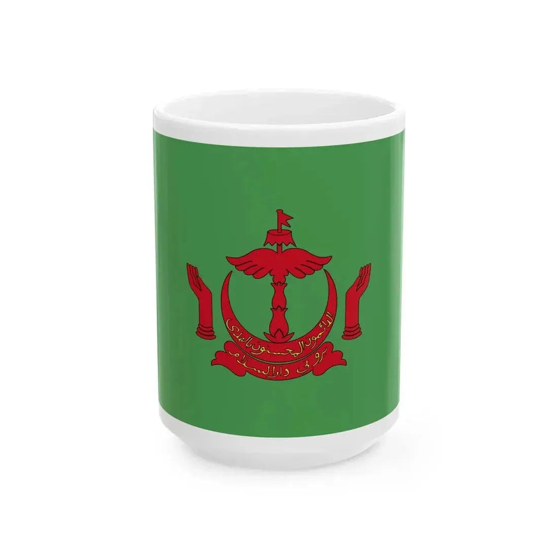 Royal Standard of the Pengiran Di-Gadong Non-Gahara (Brunei) White Coffee Mug 15oz - Go Mug Yourself