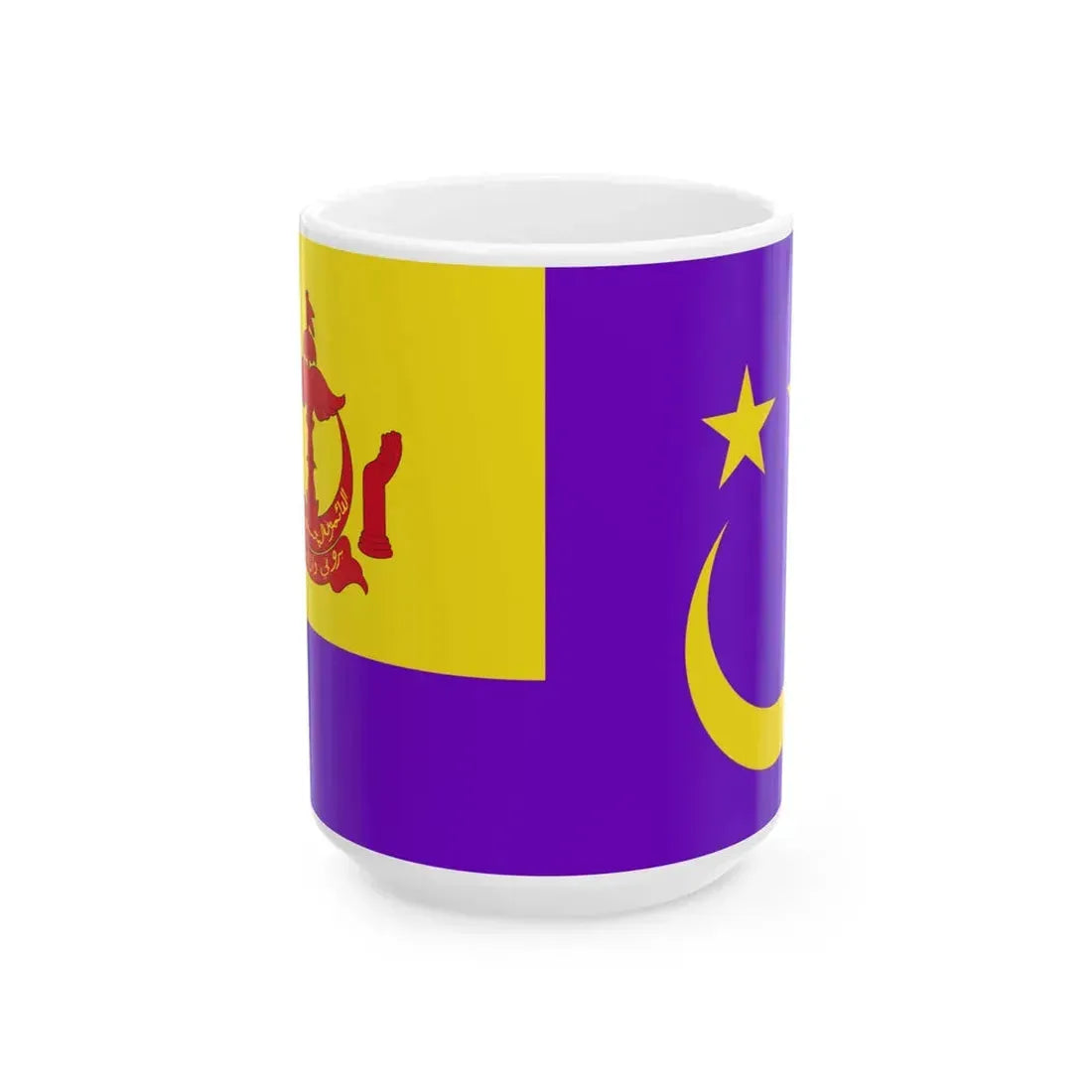 Royal Standard of the Pengiran Lela Cheteria Sahibun Najabah (Brunei) White Coffee Mug 15oz - Go Mug Yourself