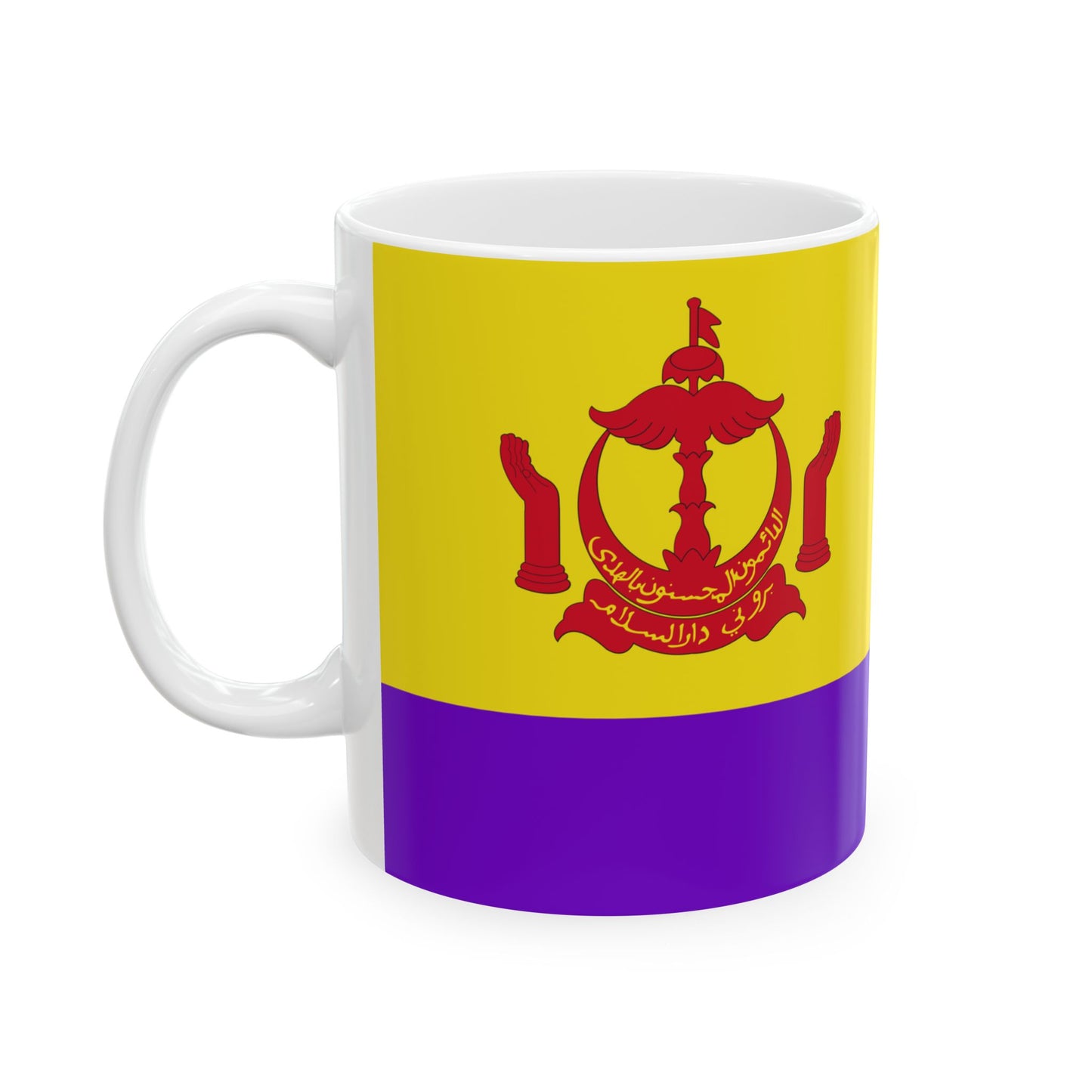 Royal Standard of the Pengiran Pekerma Setia Diraja Sahibul Bandar (Brunei) White Coffee Mug-Go Mug Yourself