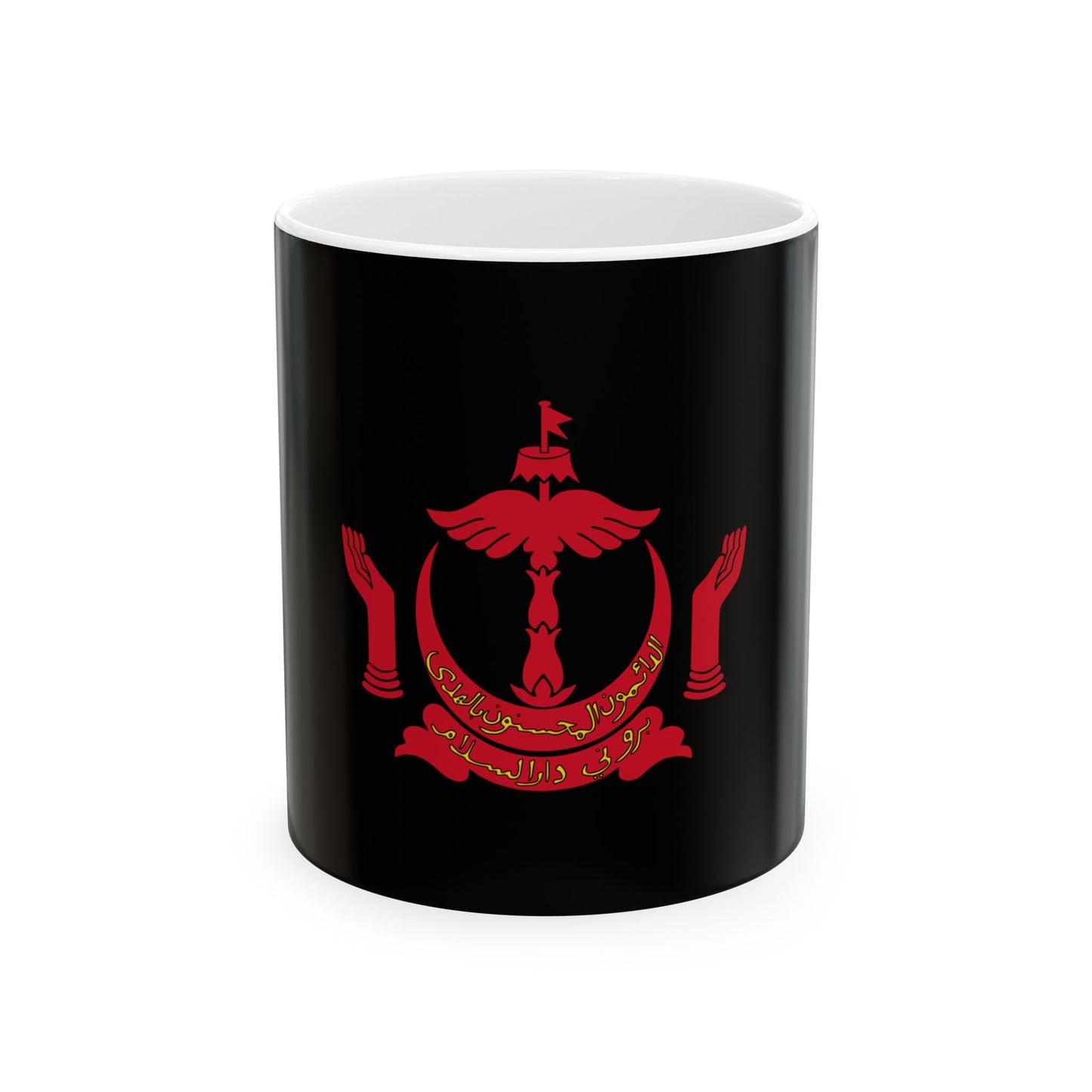 Royal Standard of the Pengiran Pemancha Non-Gahara (Brunei) White Coffee Mug-11oz-Go Mug Yourself