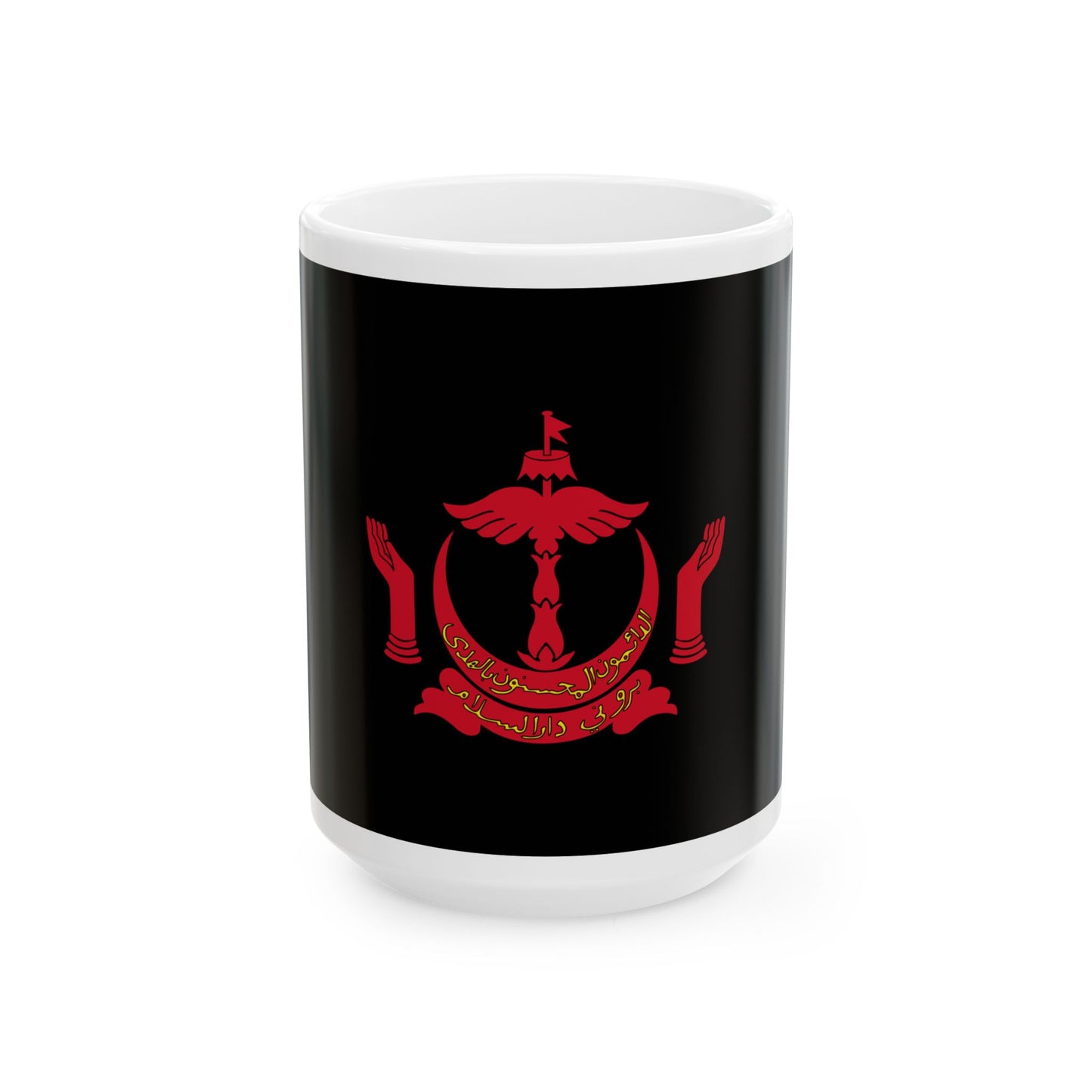 Royal Standard of the Pengiran Pemancha Non-Gahara (Brunei) White Coffee Mug-15oz-Go Mug Yourself