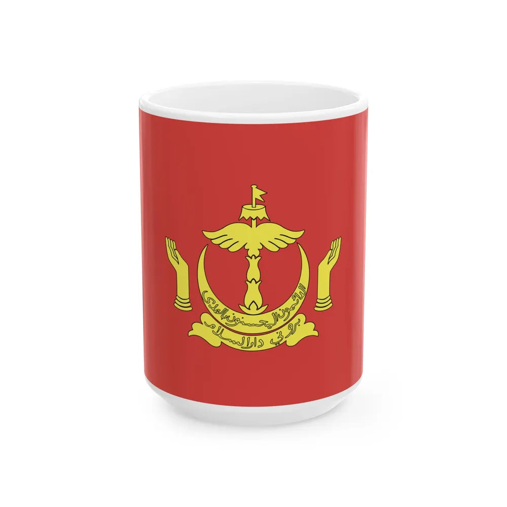Royal Standard of the Pengiran Temenggong Non-Gahara (Brunei) White Coffee Mug 15oz - Go Mug Yourself