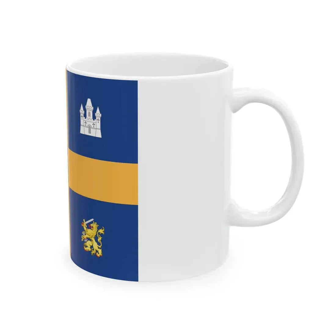Royal Standard of the Prince Consort of the Netherlands 1980-2002 (Netherlands) White Coffee Mug - Go Mug Yourself