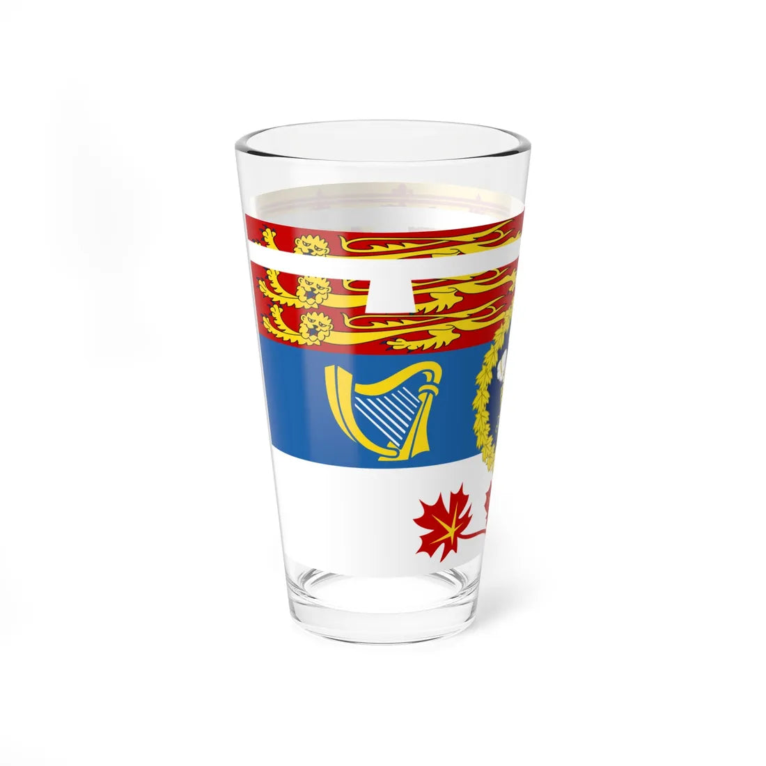 Royal Standard of the Prince of Wales in Canada (Canada) Pint Glass 16oz - Go Mug Yourself