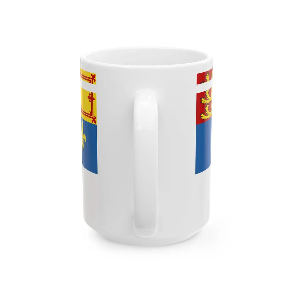 Royal Standard of the Prince of Wales in Canada (Canada) White Coffee Mug - Go Mug Yourself