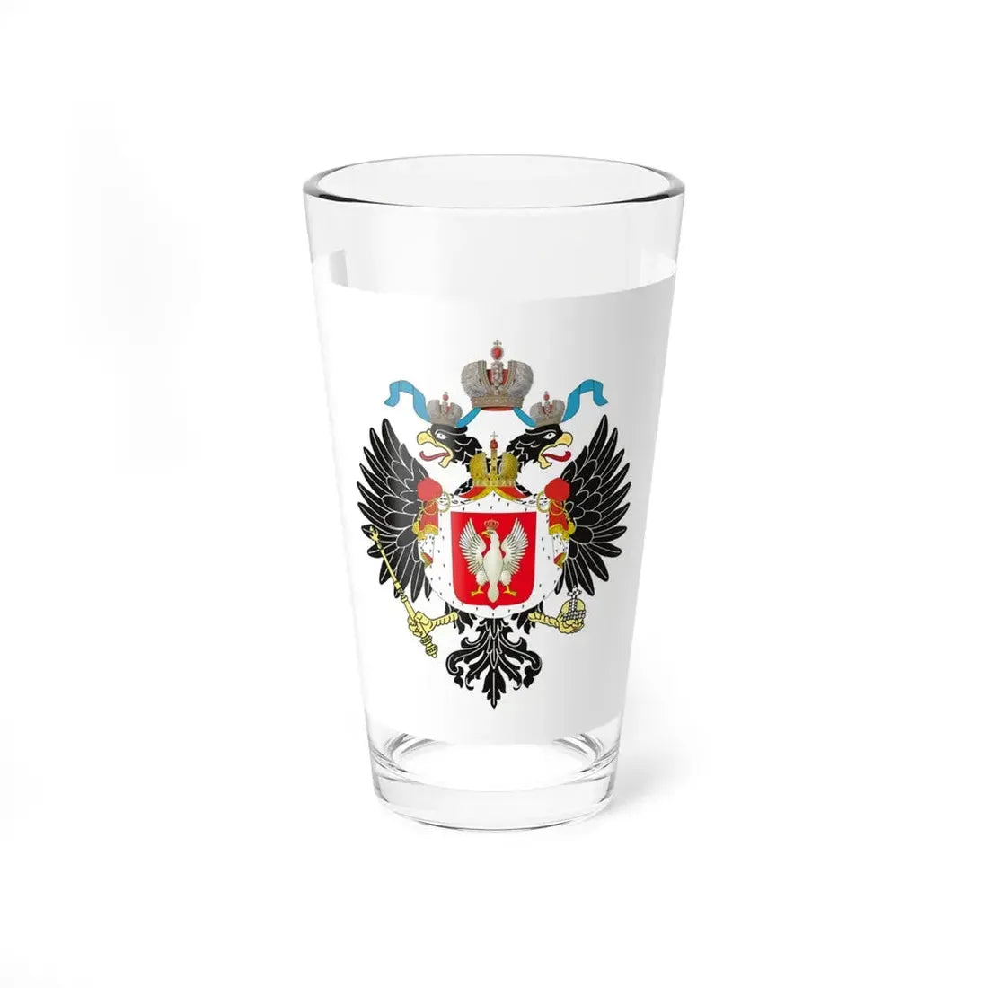 Royal Standard of the Tsar of Poland 1815-1830 (Poland) Pint Glass 16oz 16oz - Go Mug Yourself