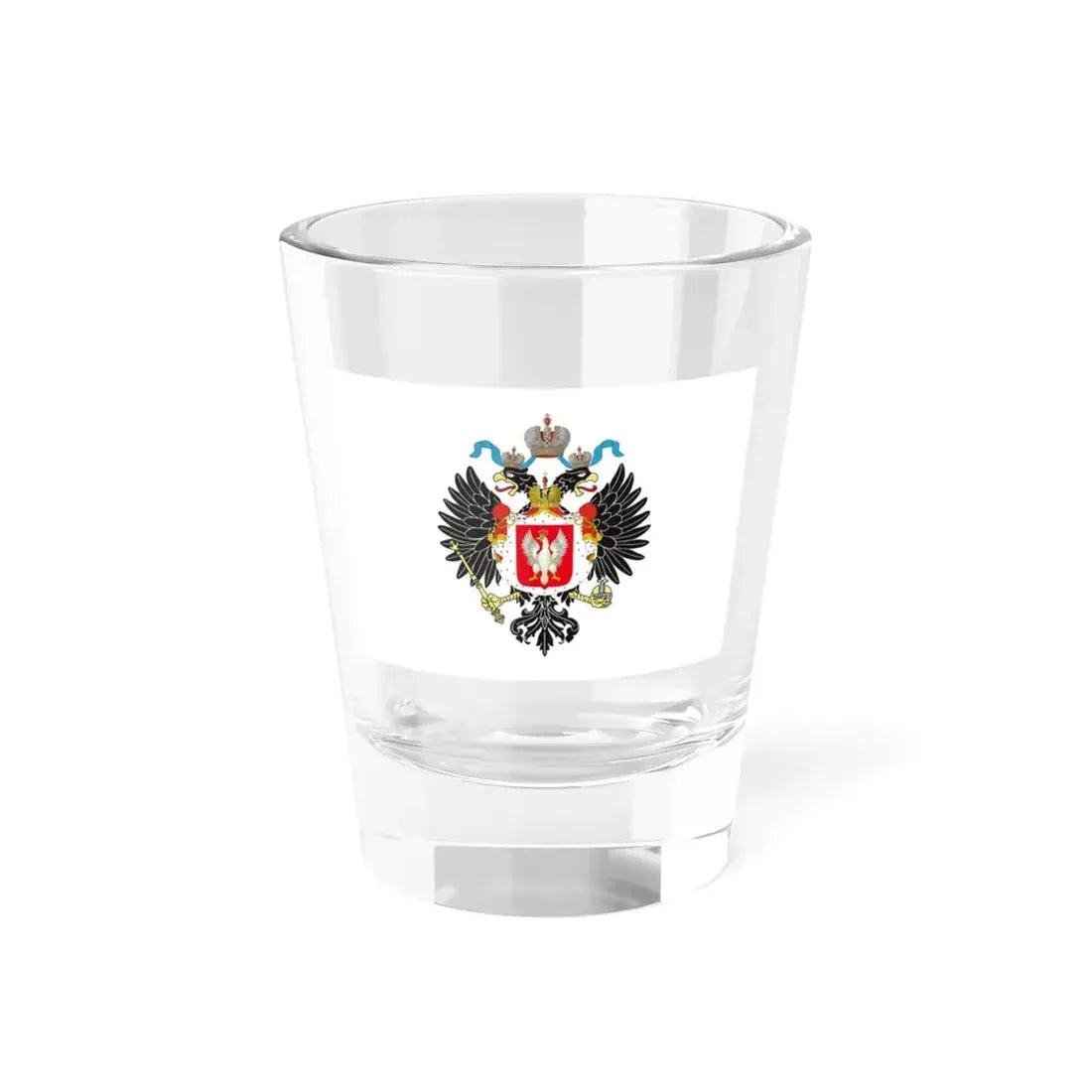 Royal Standard of the Tsar of Poland 1815-1830 (Poland) Shot Glass 1.5oz 1.5oz - Go Mug Yourself