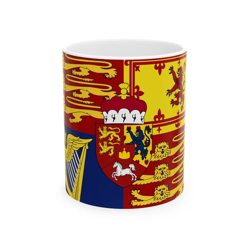 Royal Standard of the United Kingdom 1801-1816 (Germany) White Coffee Mug 11oz - Go Mug Yourself