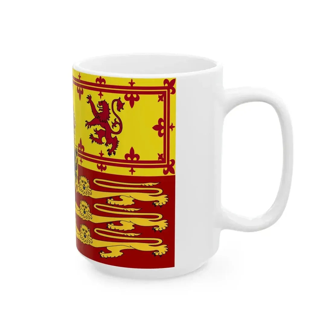Royal Standard of the United Kingdom 1816-1837 (Germany) White Coffee Mug - Go Mug Yourself