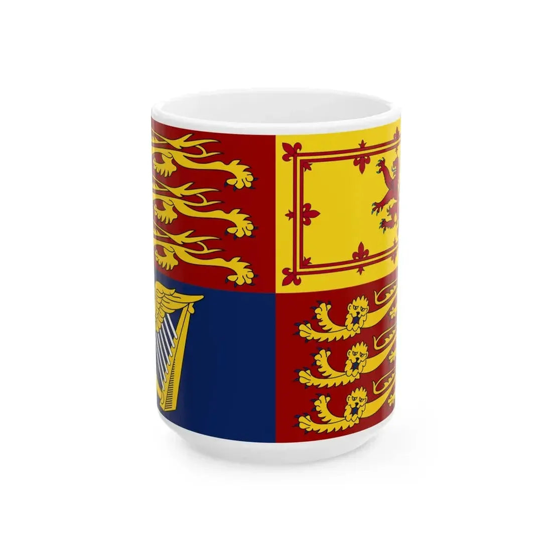 Royal Standard of the United Kingdom (Australia) White Coffee Mug 15oz - Go Mug Yourself
