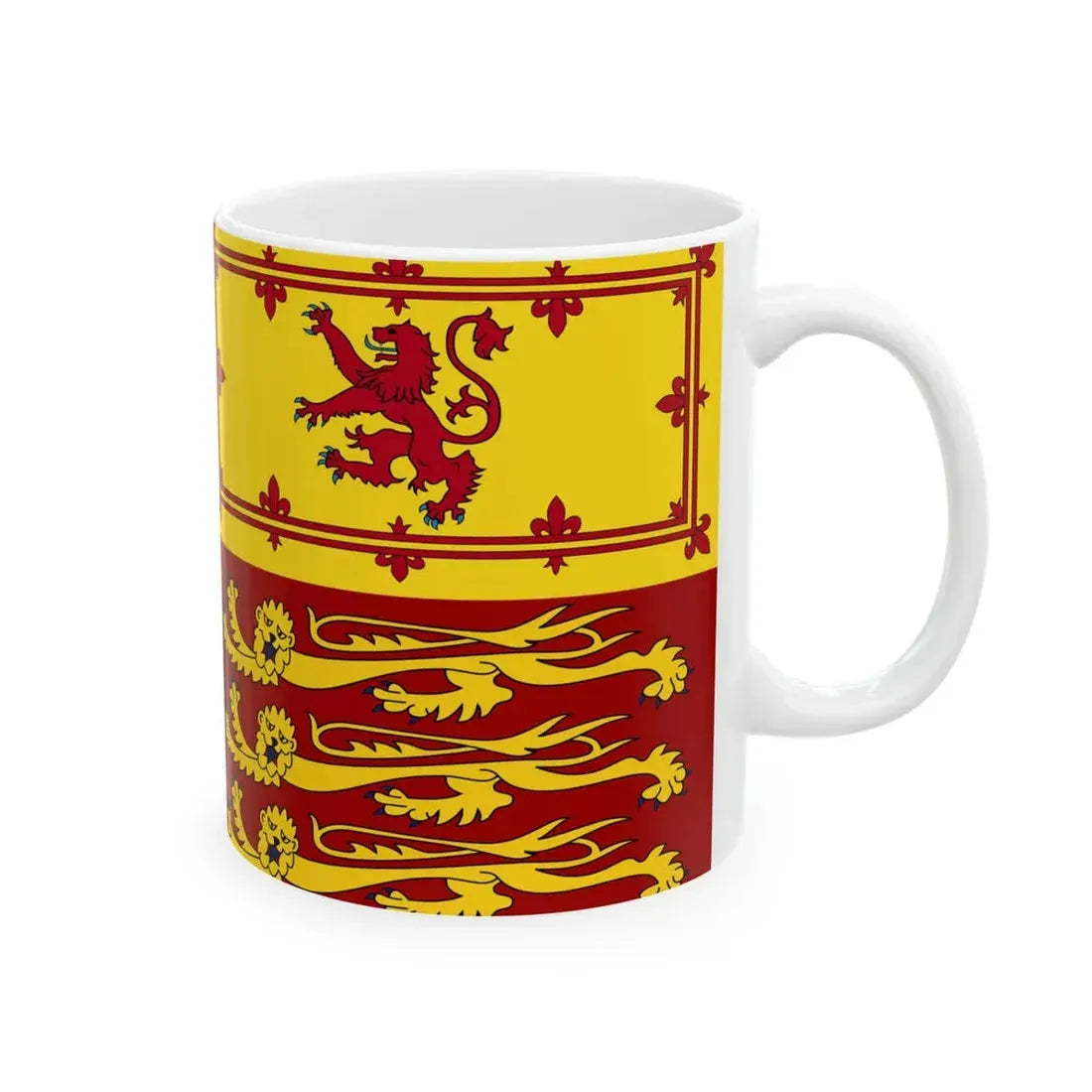 Royal Standard of the United Kingdom (Australia) White Coffee Mug - Go Mug Yourself