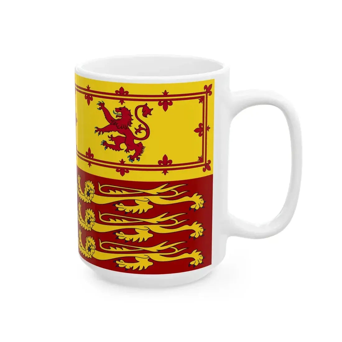 Royal Standard of the United Kingdom (Australia) White Coffee Mug - Go Mug Yourself