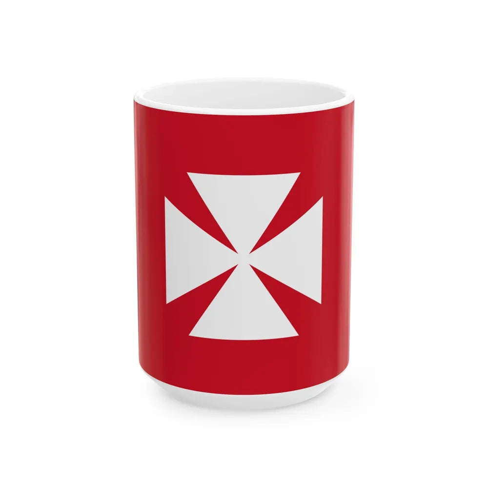 Royal Standard of Uvea 1837-1858 (France) White Coffee Mug 15oz - Go Mug Yourself