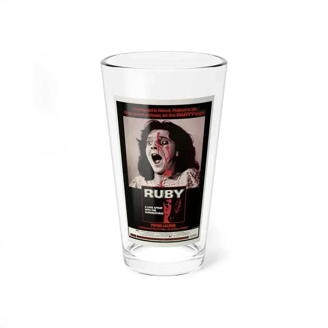 RUBY 1977 Movie Poster - Pint Glass 16oz 16oz - Go Mug Yourself
