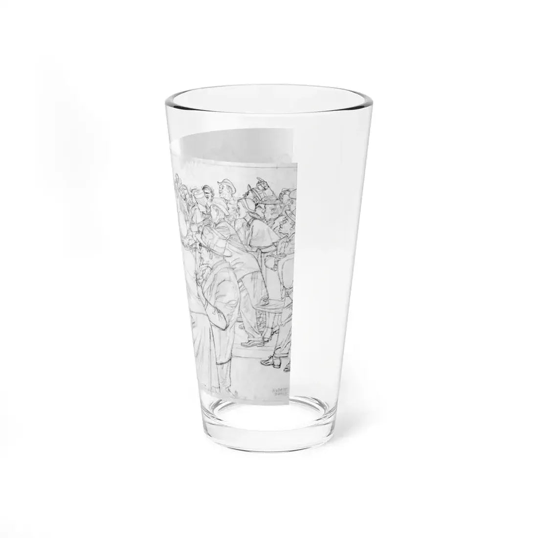 Ruckus in the Park, from Famous Artist's Course (Magazine Illustration) Pint Glass 16oz - Go Mug Yourself