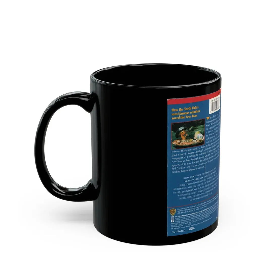 RUDOLPHS SHINY NEW YEAR (VHS COVER) - Black Coffee Mug - Go Mug Yourself