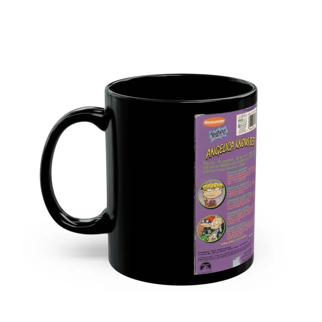 RUGRATS ANGELICA KNOWS BEST (VHS COVER) - Black Coffee Mug - Go Mug Yourself