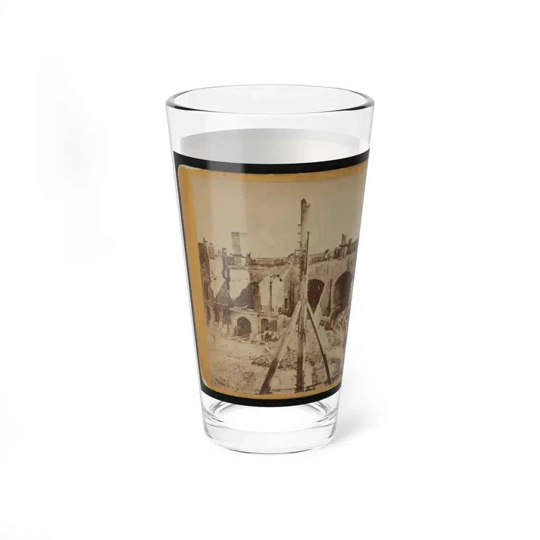 Ruins Of Fort Sumter, Charleston Harbor, S.C. (U.S. Civil War) Pint Glass 16oz - Go Mug Yourself