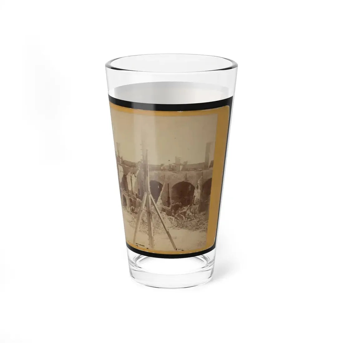Ruins Of Fort Sumter, Charleston Harbor, S.C. (U.S. Civil War) Pint Glass 16oz - Go Mug Yourself