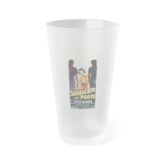 RUMBLE ON THE DOCKS 1956 Movie Poster - Frosted Pint Glass 16oz 16oz Frosted - Go Mug Yourself