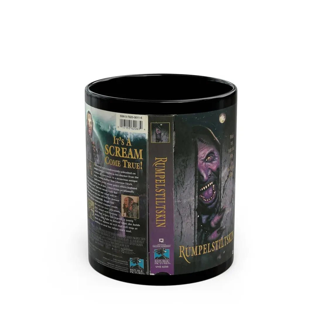 RUMPELSTILSKIN (VHS COVER) - Black Coffee Mug 11oz - Go Mug Yourself