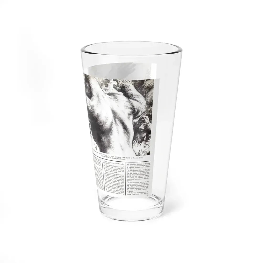 Run and you Die, Valor magazine, November1968 (Magazine Illustration) Pint Glass 16oz - Go Mug Yourself