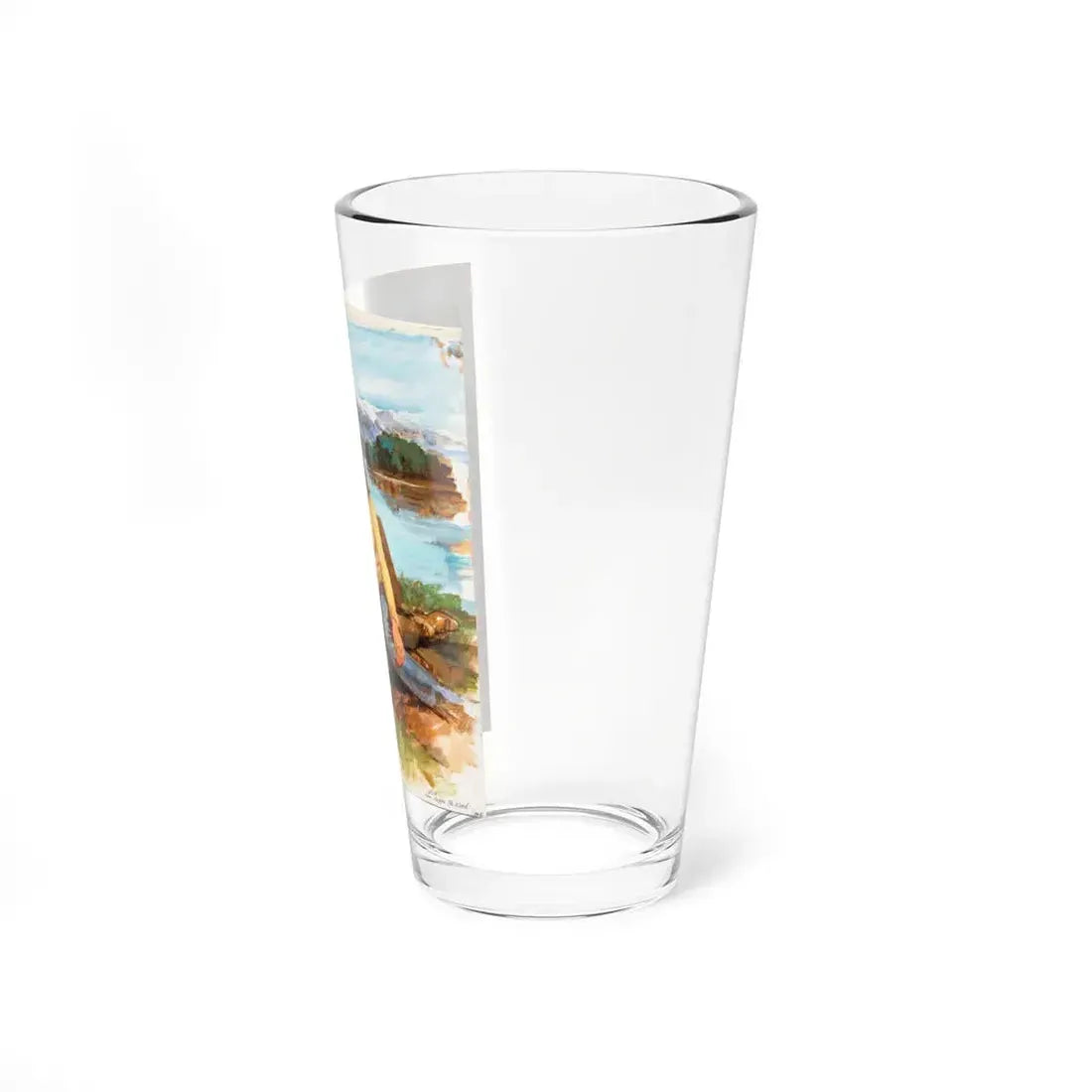 Run Before The Wind, Harlequin Romance 2512, Paperback Novel Cover, 1982 - Pint Glass 16oz - Go Mug Yourself