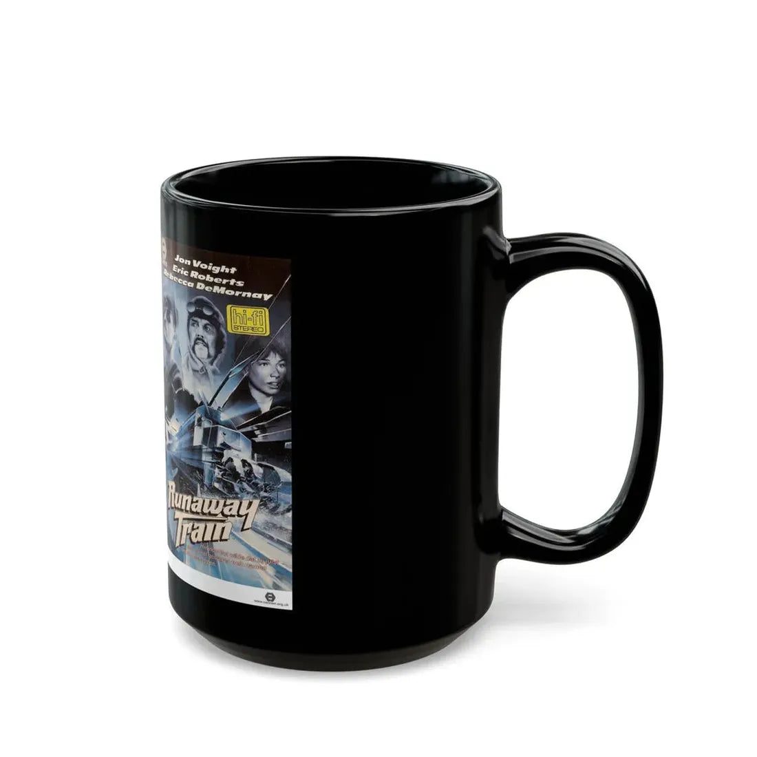 RUNAWAY TRAIN GERMAN (VHS COVER) - Black Coffee Mug - Go Mug Yourself